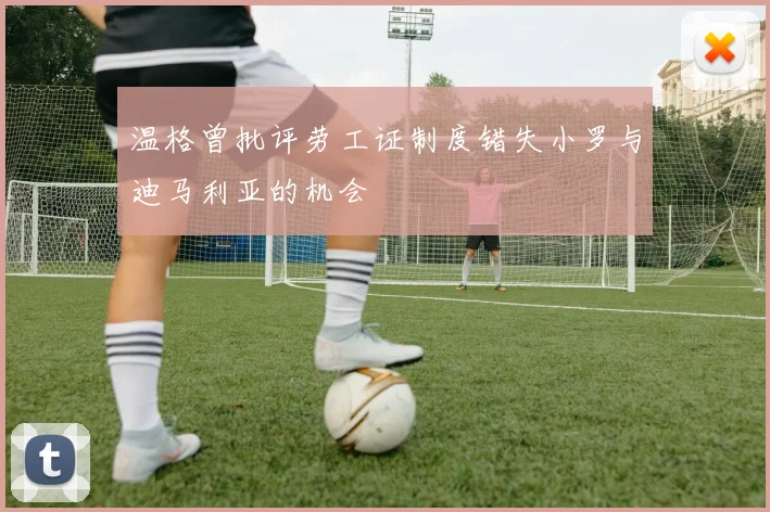 温格曾批评劳工证制度错失小罗与迪马利亚的机会